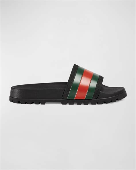 gucci trek slides|Gucci heels green sandal.